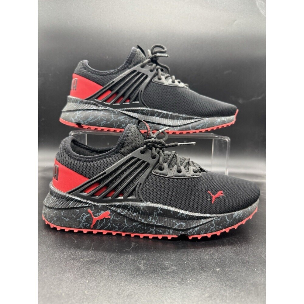 Puma Pacer Future Marble Mens Size 7 Black Sneakers Casual Shoes 376828-01 EUC